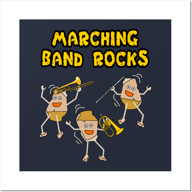 Marching Band Rocks Light Wall Art by Barthol Graphics